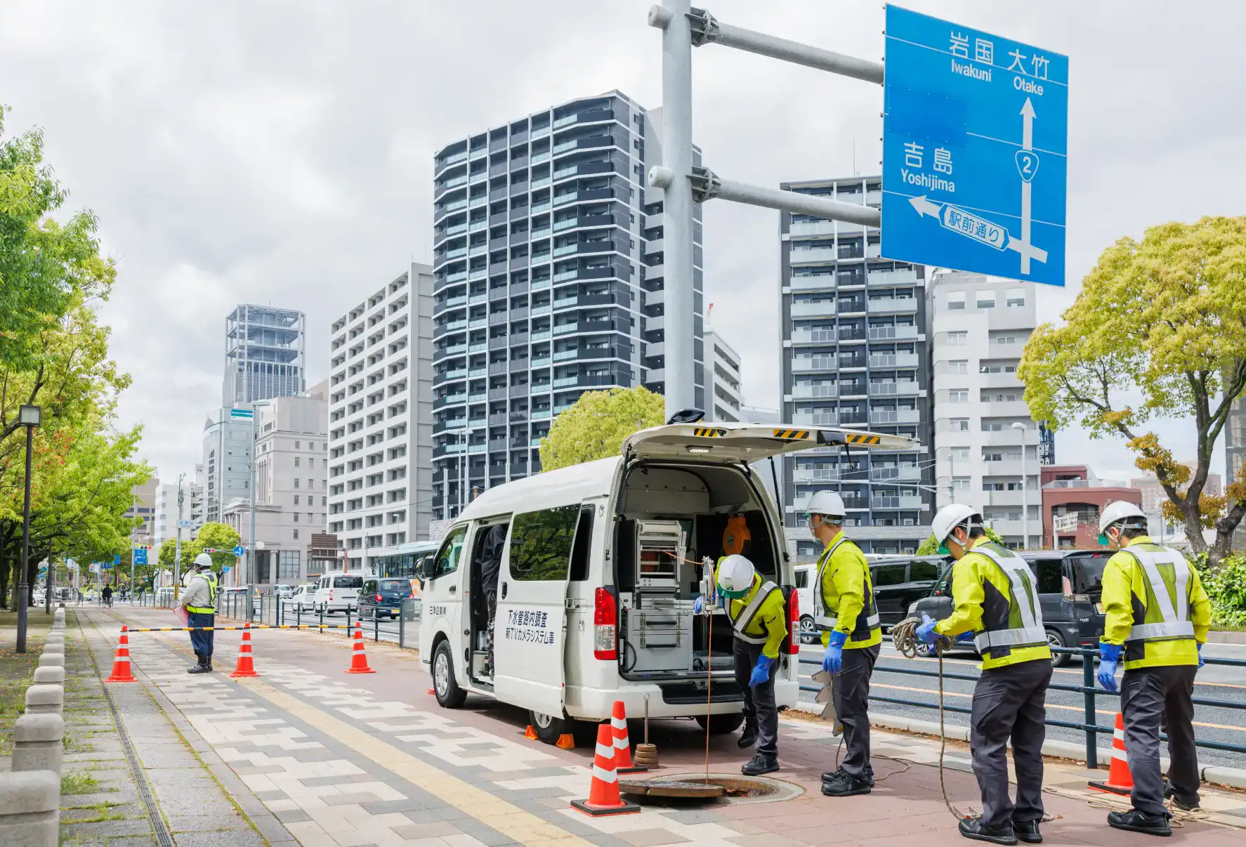 汚水管TVカメラ調査開始